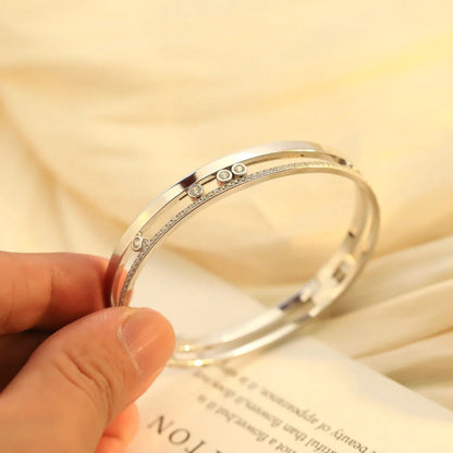 [Am Jewelry]Move Romane Diamond Bangle Bracelet