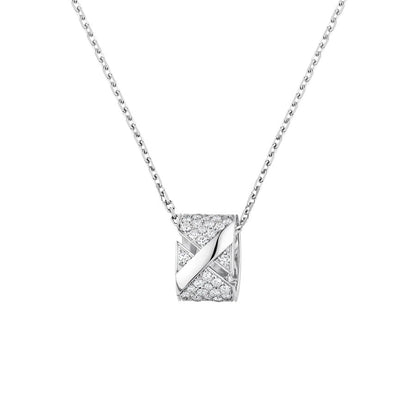 [Am jewelry]LIENS EVIDENCE DIAMOND PAVED NECKLACE