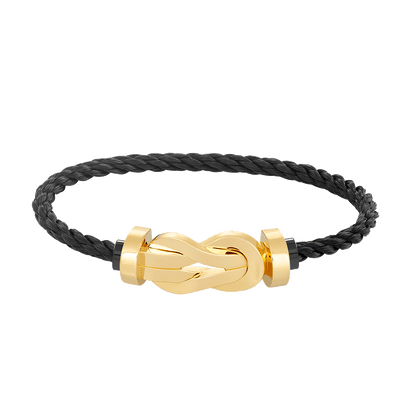 [Am jewelry]CHANCE LARGE 8 FIGURE BUCKLE NO DIAMOND BRACELET GOLD