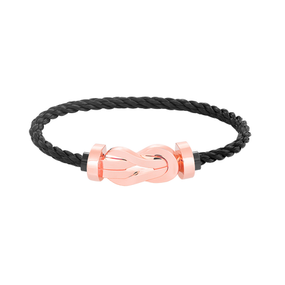 [Am jewelry]CHANCE LARGE 8 FIGURE BUCKLE NO DIAMOND BRACELET ROSE GOLD