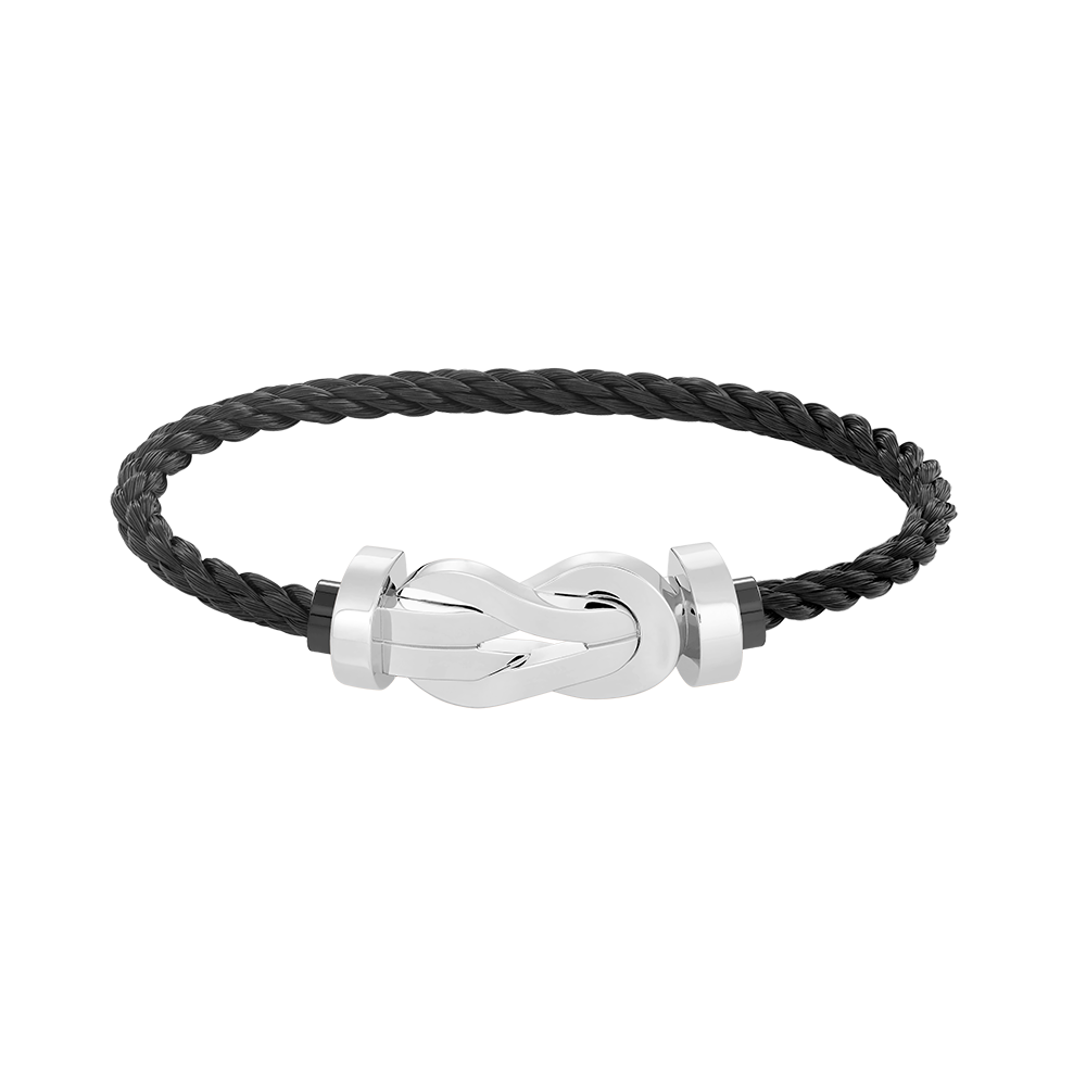 [Am jewelry]CHANCE LARGE 8 FIGURE BUCKLE NO DIAMOND BRACELET SILVER