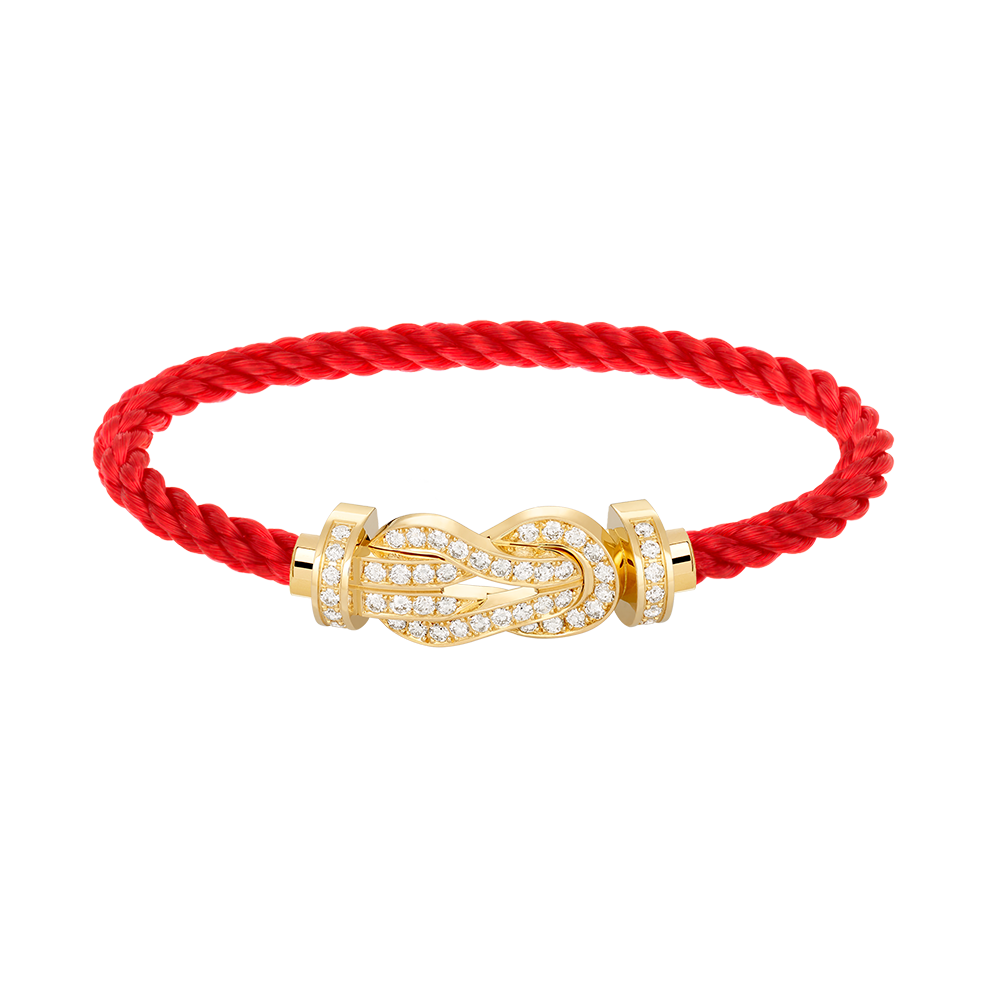 [Am jewelry]CHANCE LARGE 8 FIGURE BUCKLE FULLDIAMOND BRACELET GOLD