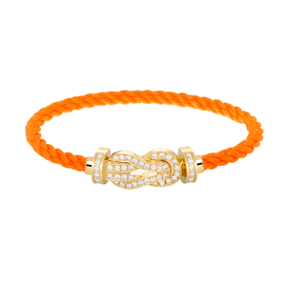 [Am jewelry]CHANCE LARGE 8 FIGURE BUCKLE FULLDIAMOND BRACELET GOLD