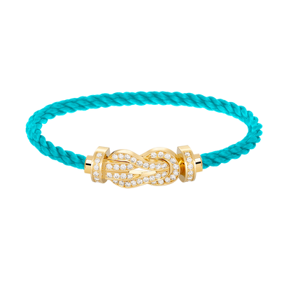 [Am jewelry]CHANCE LARGE 8 FIGURE BUCKLE FULLDIAMOND BRACELET GOLD