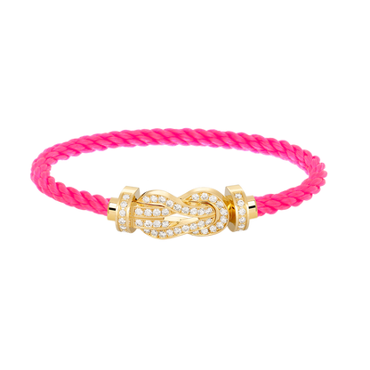 [Am jewelry]CHANCE LARGE 8 FIGURE BUCKLE FULLDIAMOND BRACELET GOLD