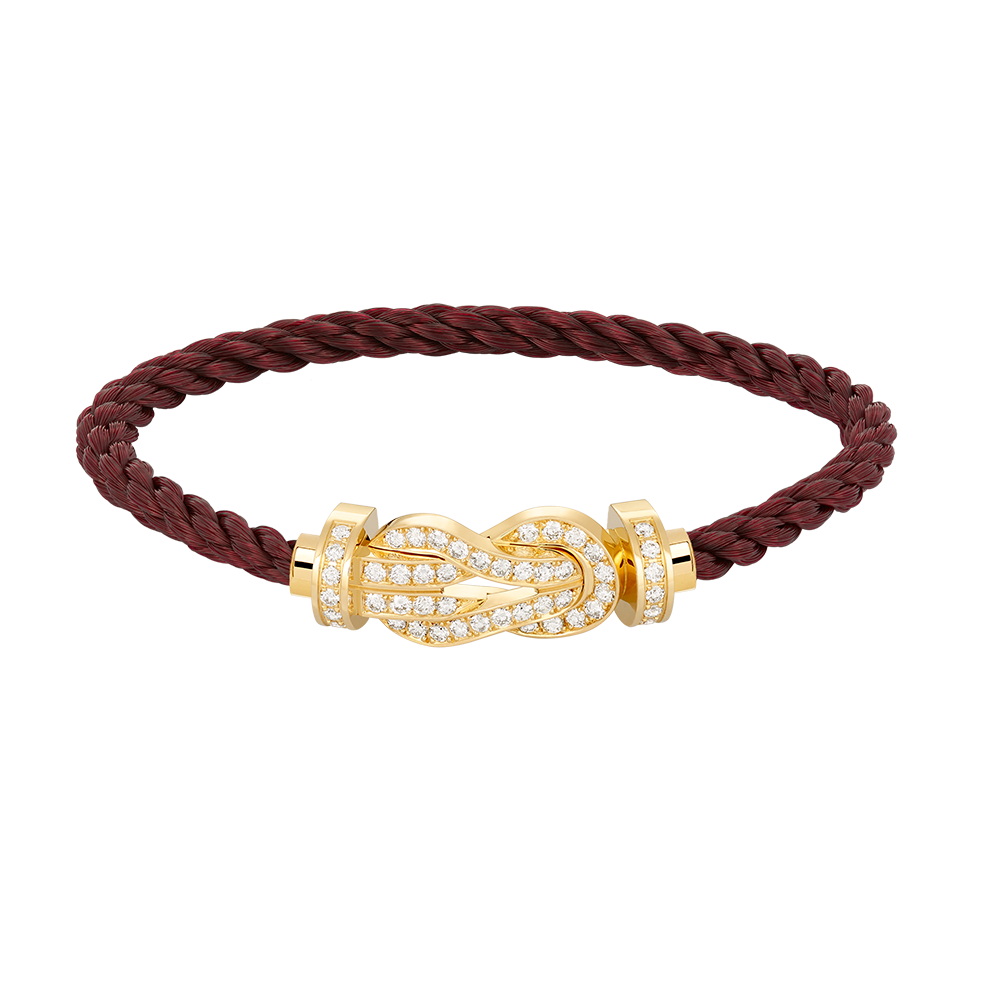 [Am jewelry]CHANCE LARGE 8 FIGURE BUCKLE FULLDIAMOND BRACELET GOLD
