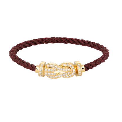 [Am jewelry]CHANCE LARGE 8 FIGURE BUCKLE FULLDIAMOND BRACELET GOLD