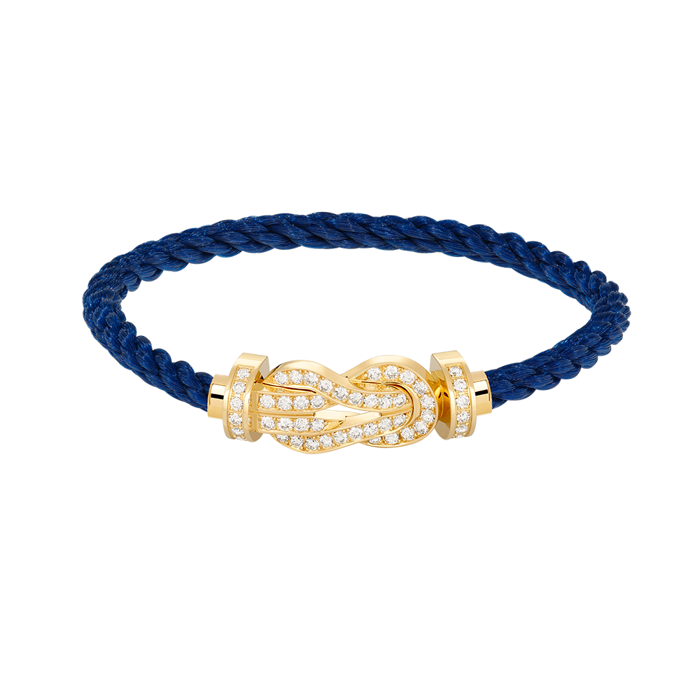 [Am jewelry]CHANCE LARGE 8 FIGURE BUCKLE FULLDIAMOND BRACELET GOLD