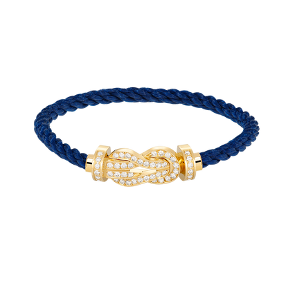 [Am jewelry]CHANCE LARGE 8 FIGURE BUCKLE FULLDIAMOND BRACELET GOLD