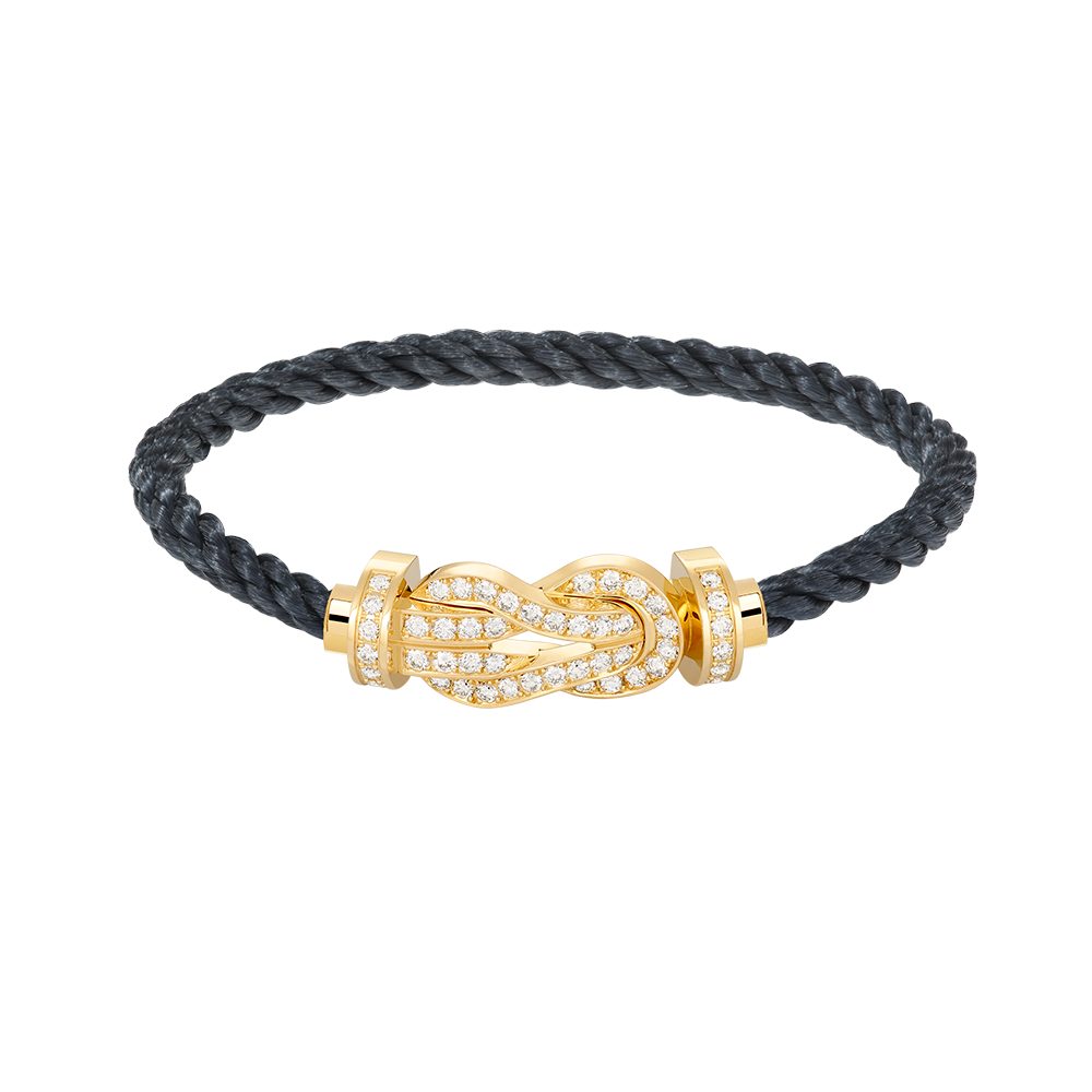 [Am jewelry]CHANCE LARGE 8 FIGURE BUCKLE FULLDIAMOND BRACELET GOLD