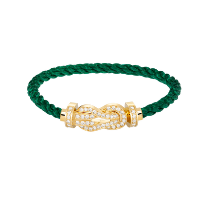 [Am jewelry]CHANCE LARGE 8 FIGURE BUCKLE FULLDIAMOND BRACELET GOLD
