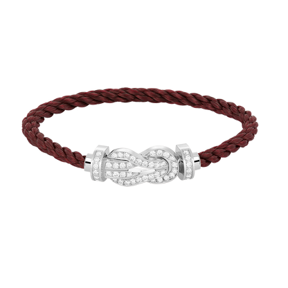 [Am jewelry]CHANCE LARGE 8 FIGURE BUCKLE FULL DIAMOND BRACELET SILVER