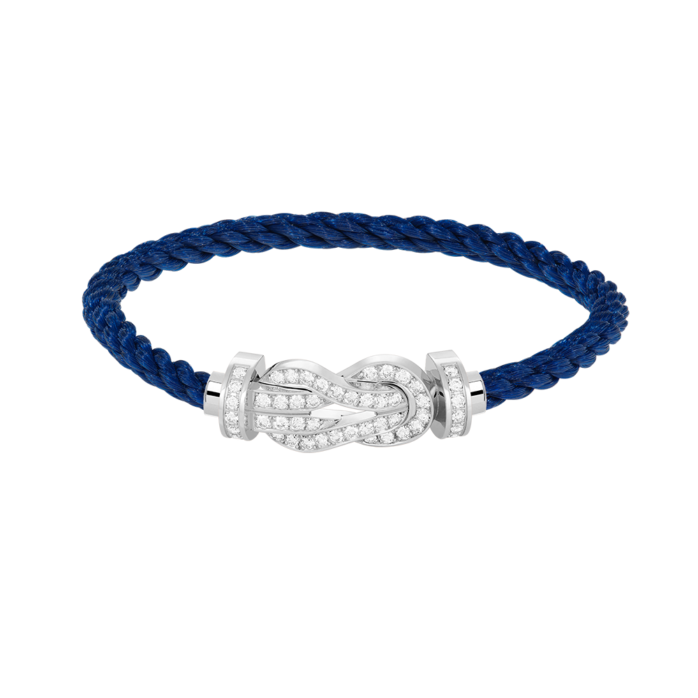 [Am jewelry]CHANCE LARGE 8 FIGURE BUCKLE FULL DIAMOND BRACELET SILVER