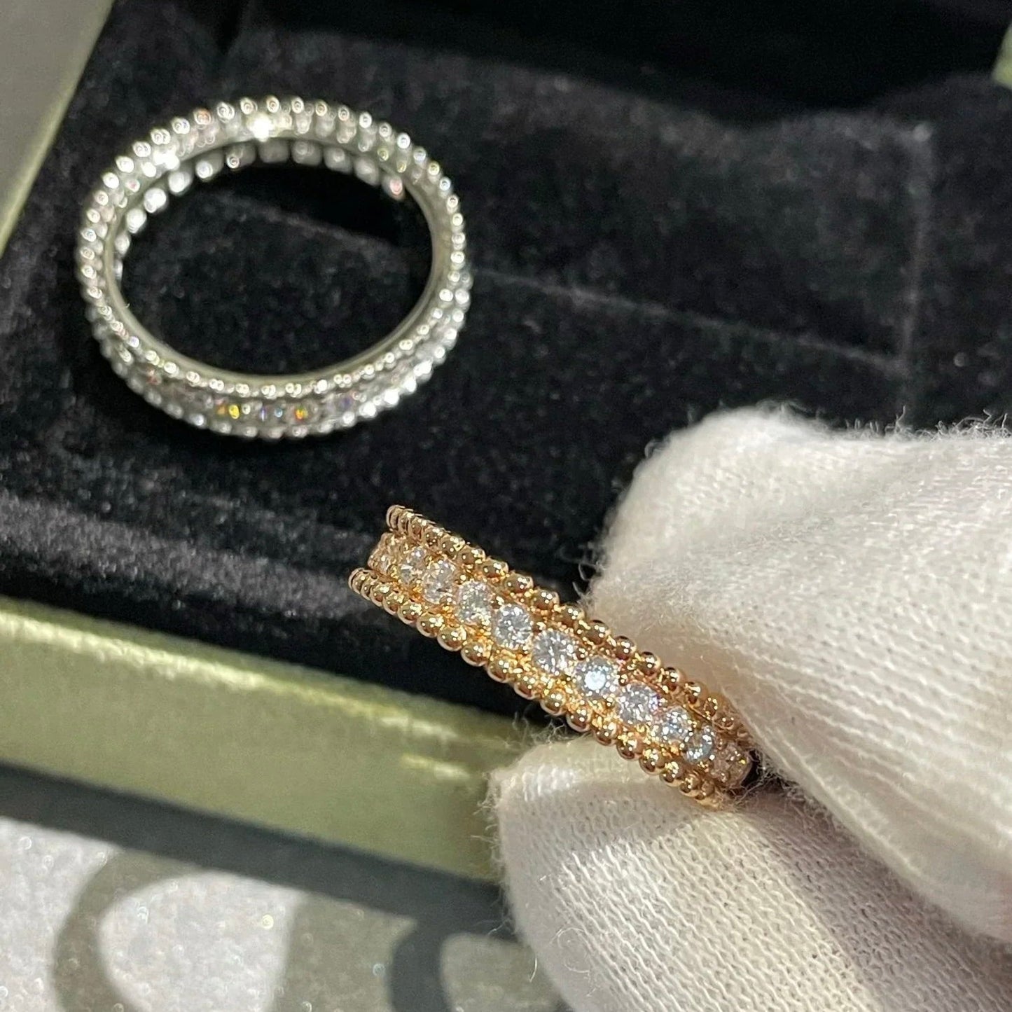 [Am jewelry]PERLEE DIAMOND ROSE GOLD RING