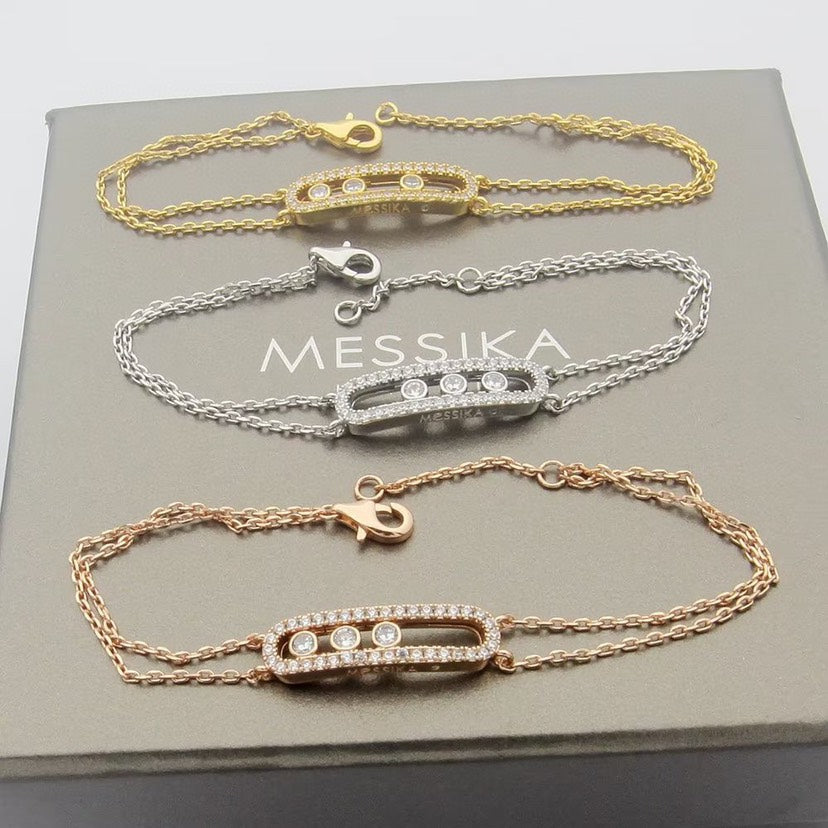 [Am Jewelry] Move Classique pavé bracelet