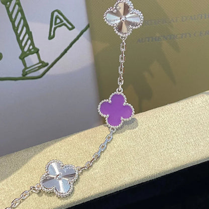 [Am jewelry] CLOVER 5 MOTIF VIOLET BRACELET COLLECTION