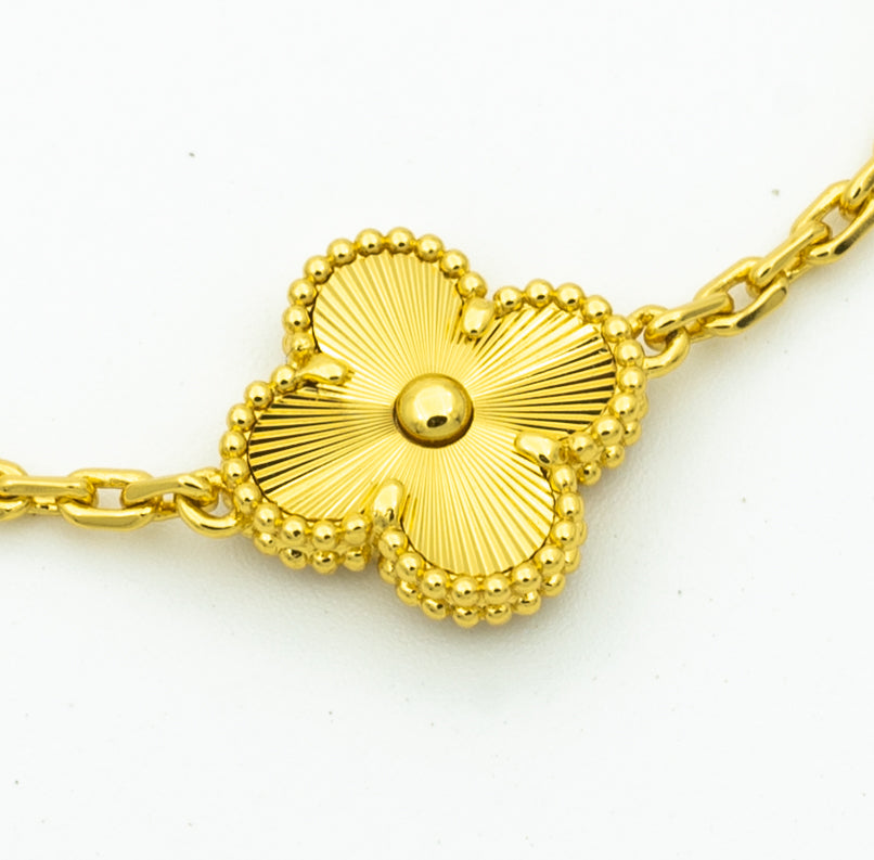 [Am jewelry] CLOVER 5 MOTIF LASER BRACELET COLLECTION