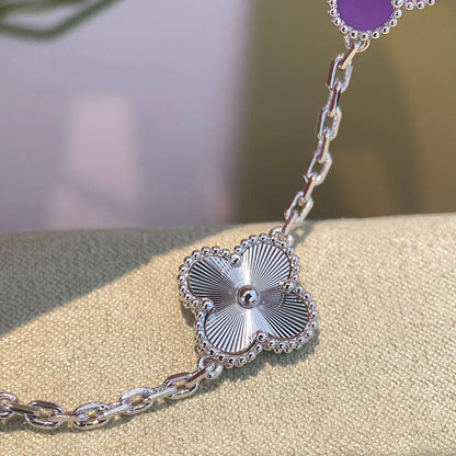 [Am jewelry] CLOVER 5 MOTIF VIOLET BRACELET COLLECTION