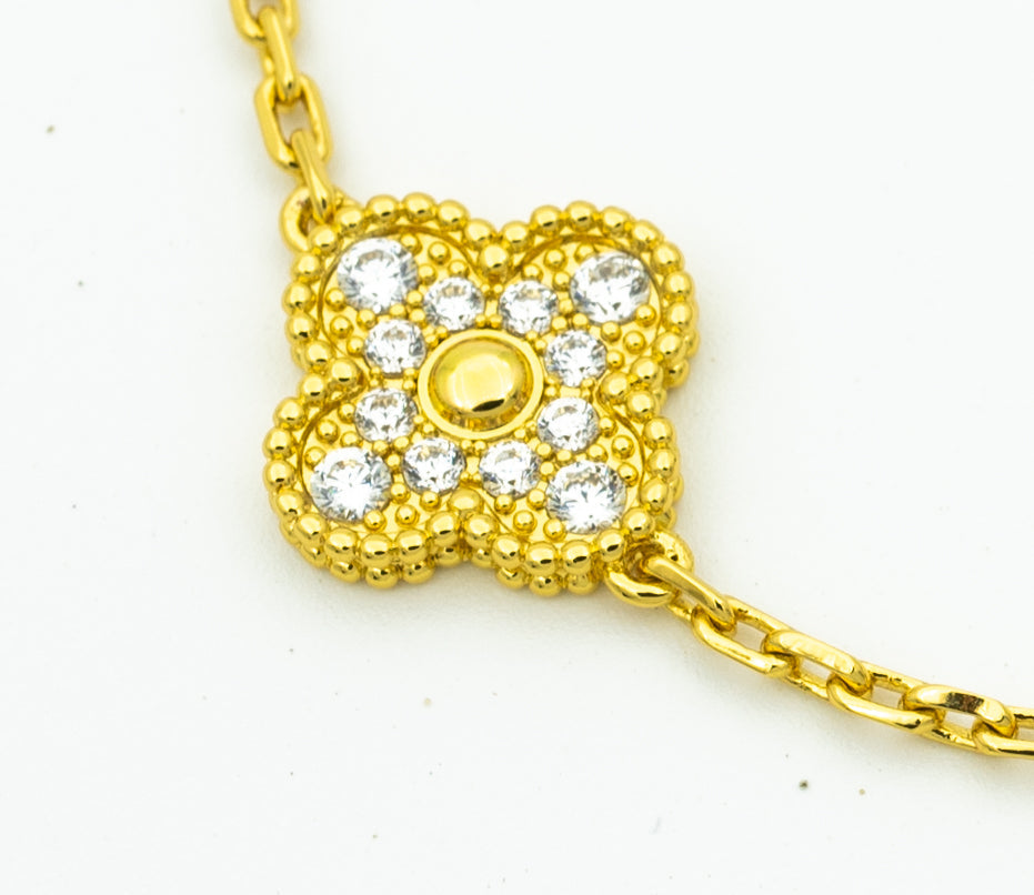 [Am jewelry] CLOVER 5 MOTIF LASER BRACELET COLLECTION