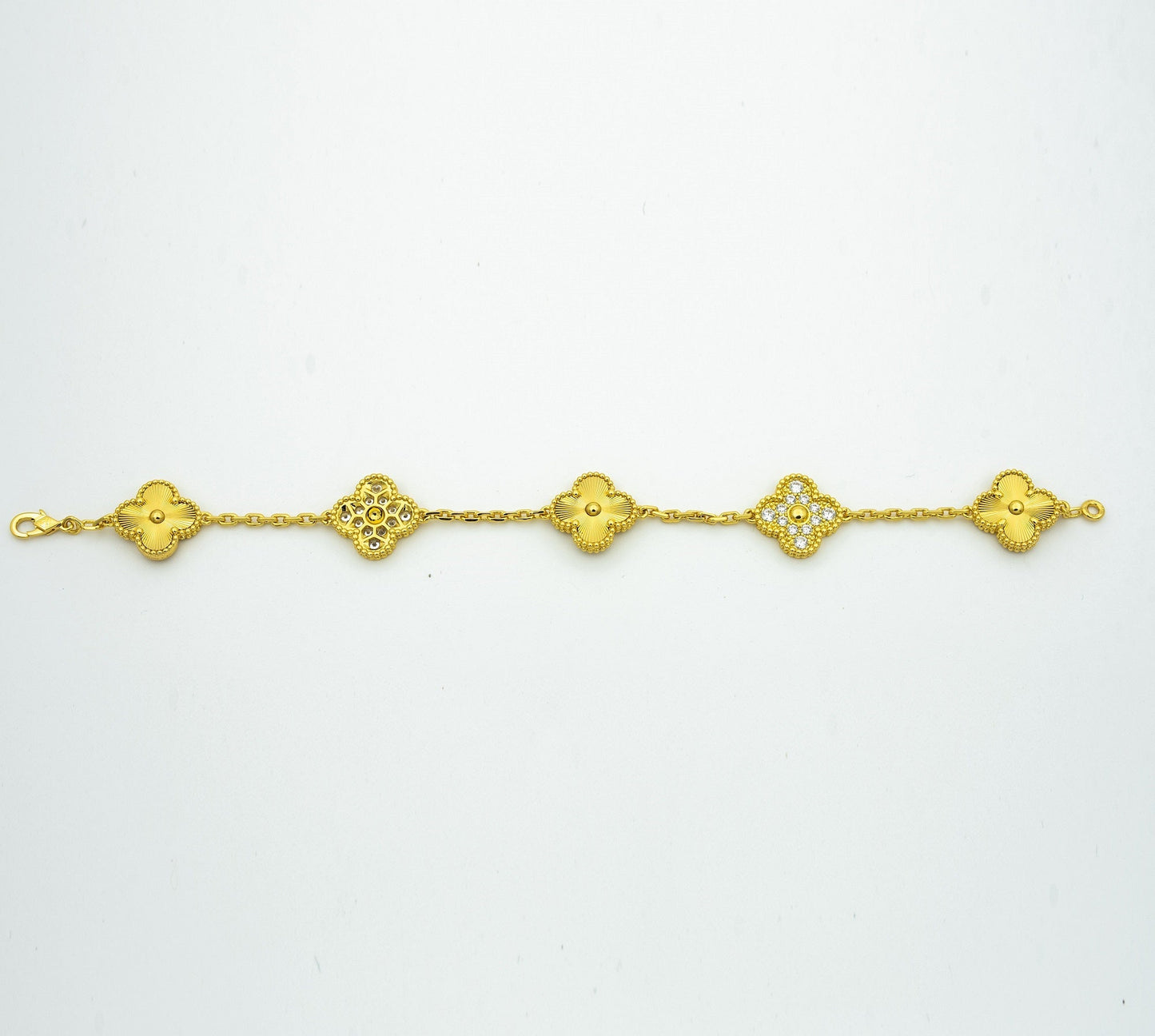[Am jewelry] CLOVER 5 MOTIF LASER BRACELET COLLECTION