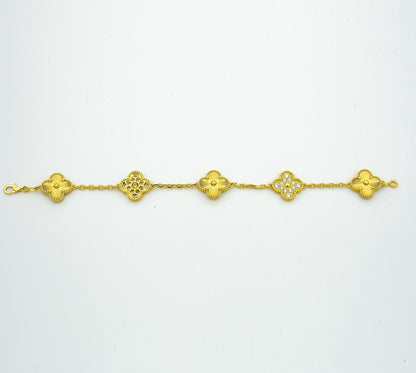 [Am jewelry] CLOVER 5 MOTIF LASER BRACELET COLLECTION