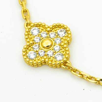 [Am jewelry] CLOVER 5 MOTIF LASER BRACELET COLLECTION