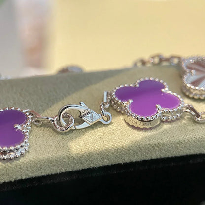 [Am jewelry] CLOVER 5 MOTIF VIOLET BRACELET COLLECTION