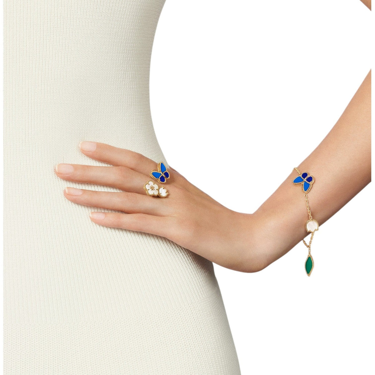 [AM Jewels]LUCKY SPRING BUTTERFLY 5 MOTIF BRACELET