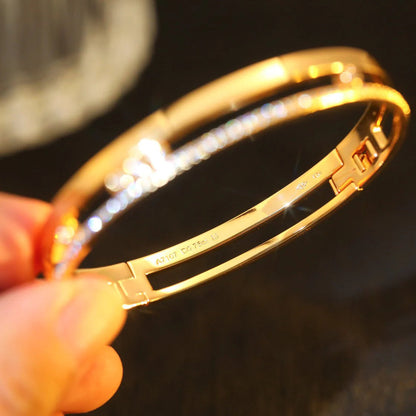 [Am Jewelry]Move Romane Diamond Bangle Bracelet