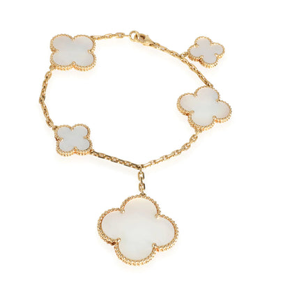 [Am jewelry]MAGIC CLOVER MOP GOLD BRACELET 5 MOTIFS