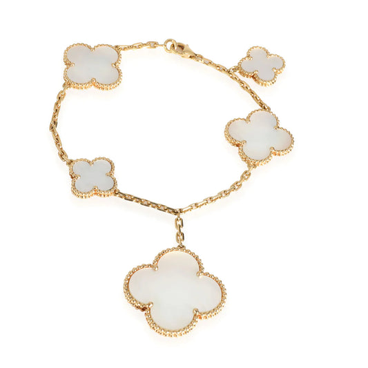 [Am jewelry]MAGIC CLOVER MOP GOLD BRACELET 5 MOTIFS