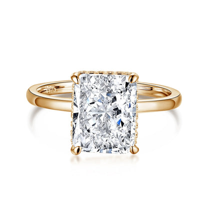 [Am jewelry]4.0 Carat Ornate Enchanting Radiand Cut Banquet Ring