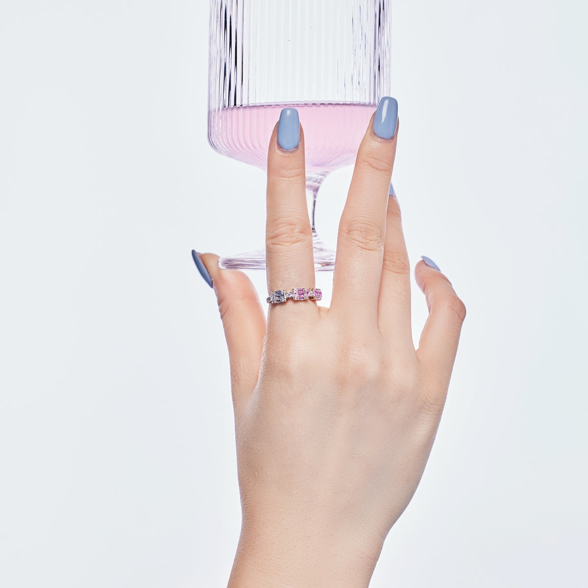 [Am jewelry]Unique Colorful Emerald Cut Party Ring