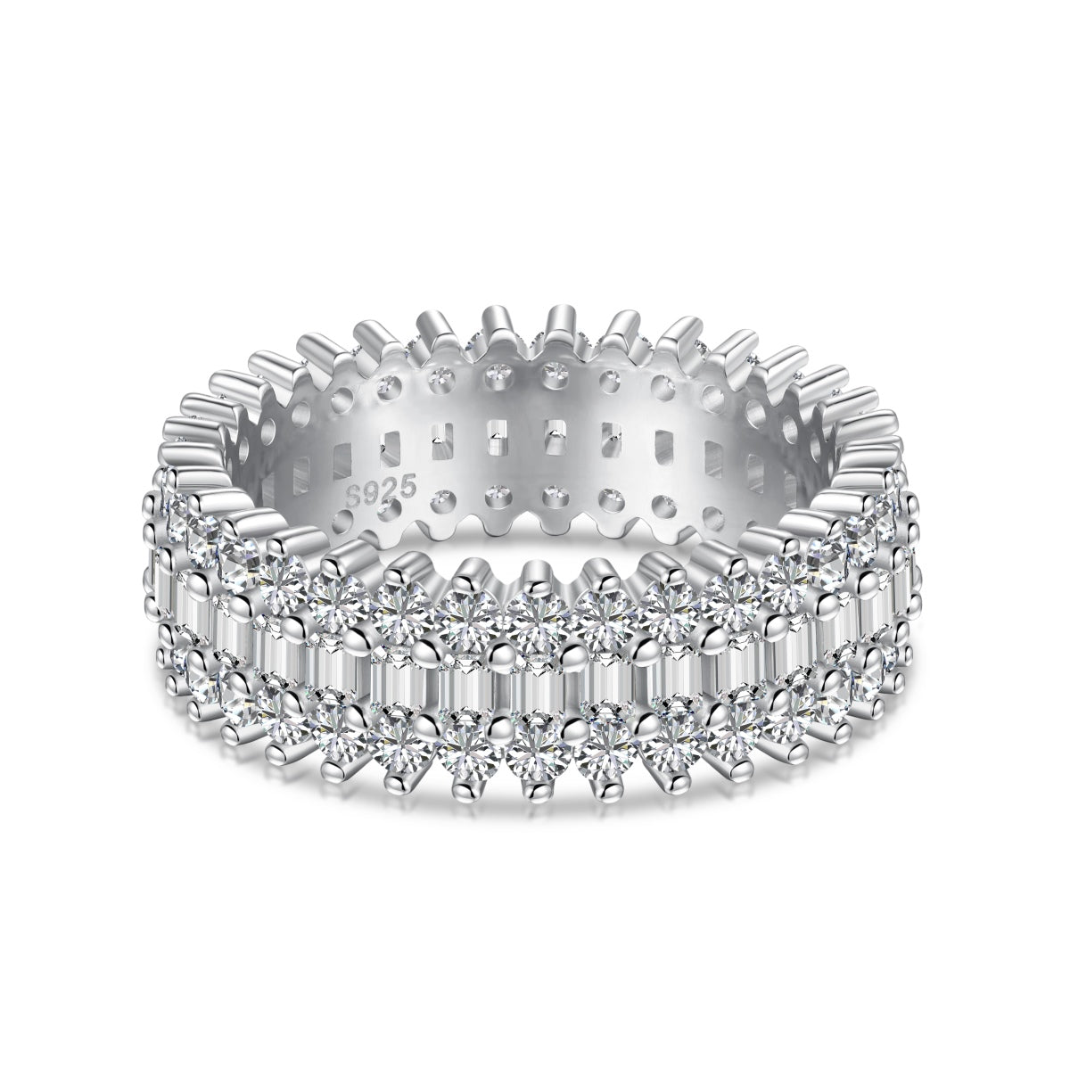 [Am jewelry]Ornate Colorful Radiant Cut Daily Ring