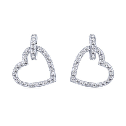 [Am jewelry]Dainty Heart Shape Earrings