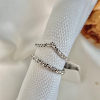 [Am jewelry]Elaborate Tennis Band Ring