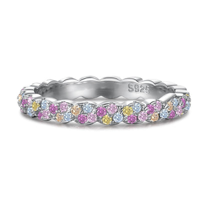 [Am jewelry]Dainty Ebullient Round Cut Daily Ring