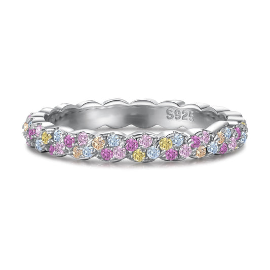 [Am jewelry]Dainty Ebullient Round Cut Daily Ring