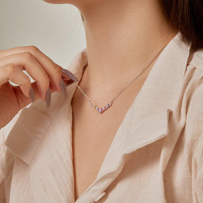[Am jewelry]Dazzling Rainbow Necklace
