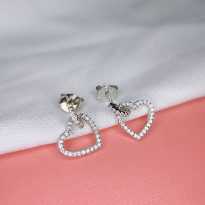 [Am jewelry]Dainty Heart Shape Earrings