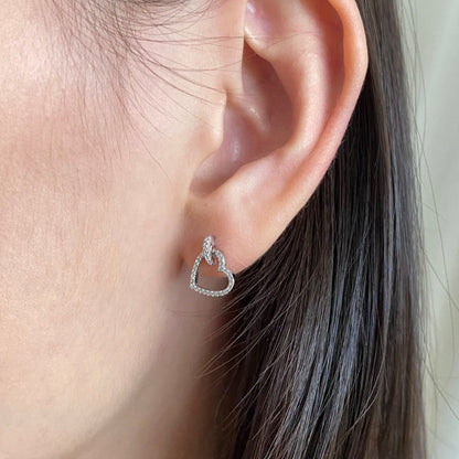 [Am jewelry]Dainty Heart Shape Earrings