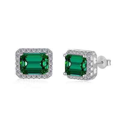 [Am jewelry]Luxurious Dainty Emerald Cut Banquet Earrings