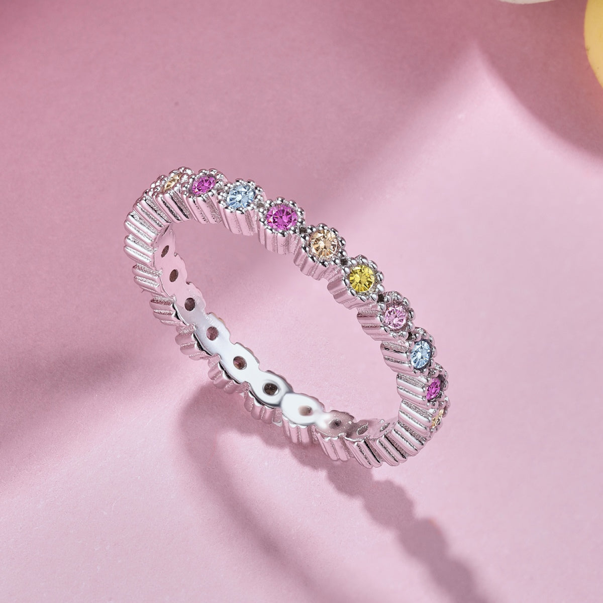 [Am jewelry]Unique Scintillating Round Cut Daily Ring