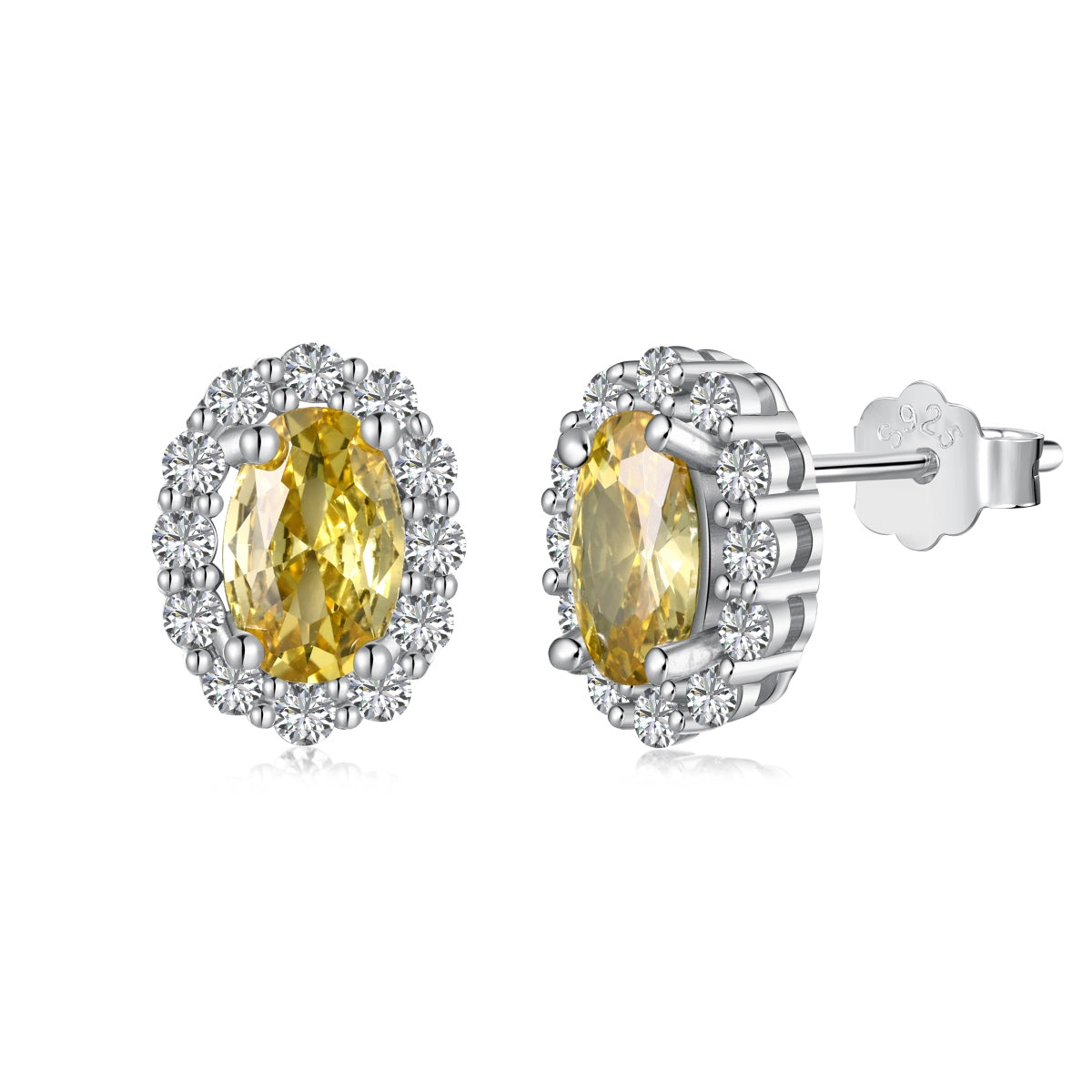 [Am jewelry]Delicate Unique Oval Cut Daily Earrings