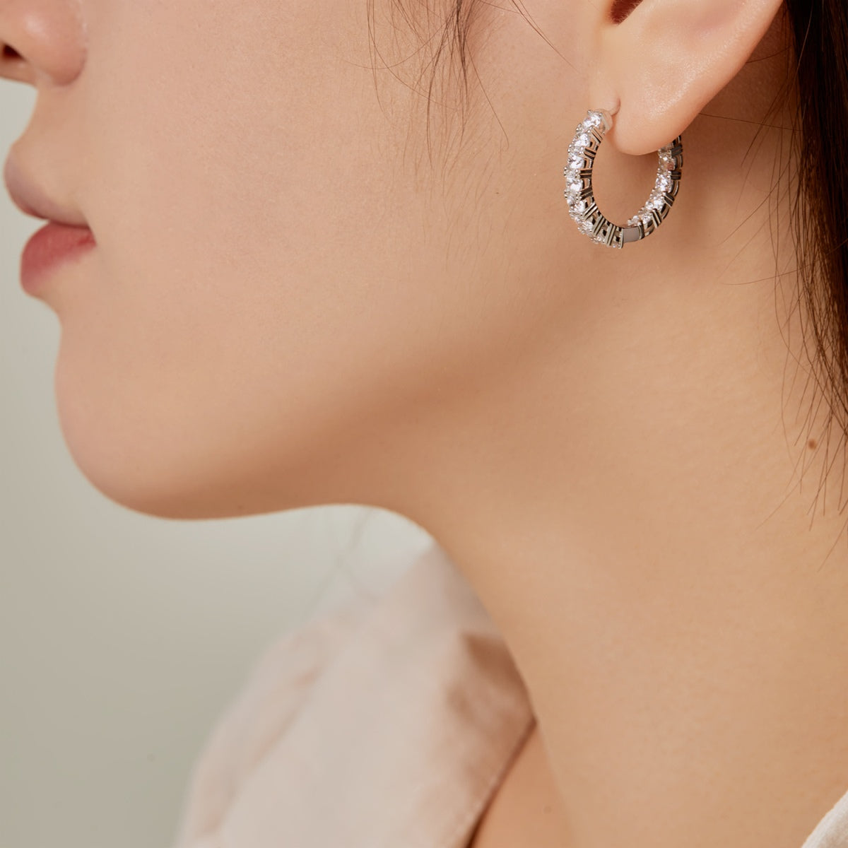 [Am jewelry]Unique Round Cut Daily Earrings