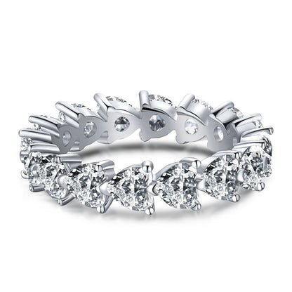 [Am jewelry]0.25 Carat Radiant Romance Heart Cut Lover Ring
