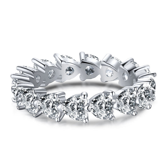 [Am jewelry]0.25 Carat Radiant Romance Heart Cut Lover Ring