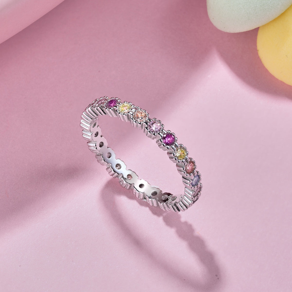 [Am jewelry]Exquisite Colorful Round Cut Party Ring