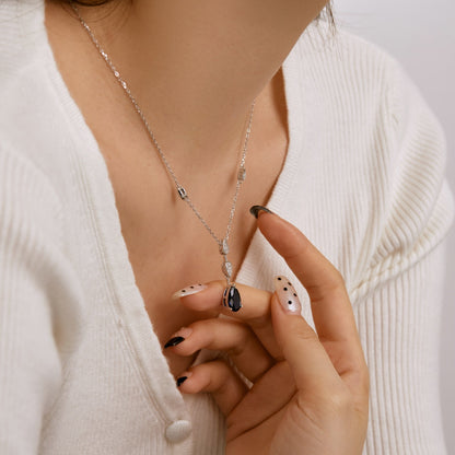 [Am jewelry]Dazzling Pear Cut Necklace