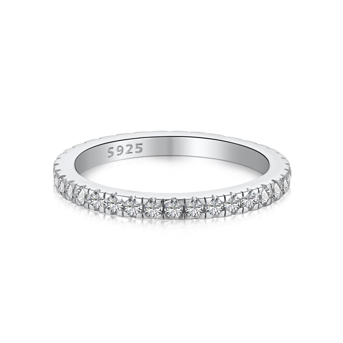 [Am jewelry]Delicate Sparkling Round Cut Daily Ring